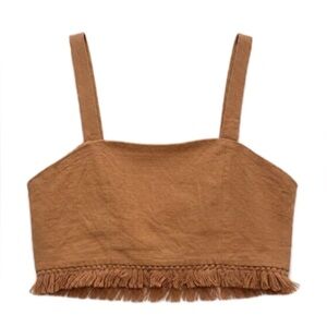Windsor Fringe Cropped Tank Top